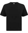 SK237 Ladies Cropped Boxy T-Shirt Black colour image